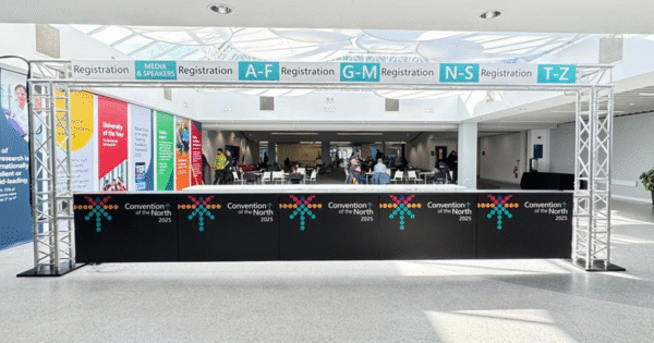 Reception desk at Convention of the North