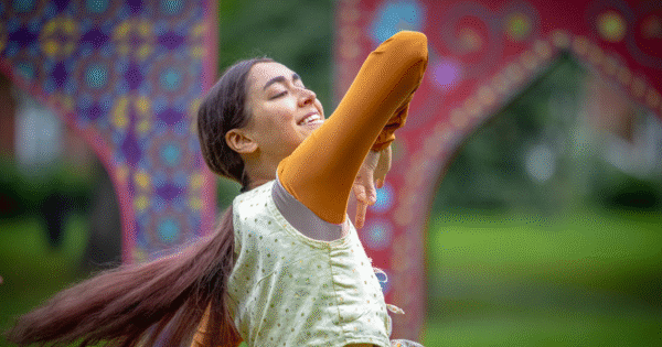 Lancashire-Encounter-Woman-Dancing Dancer at the Encounter Festival