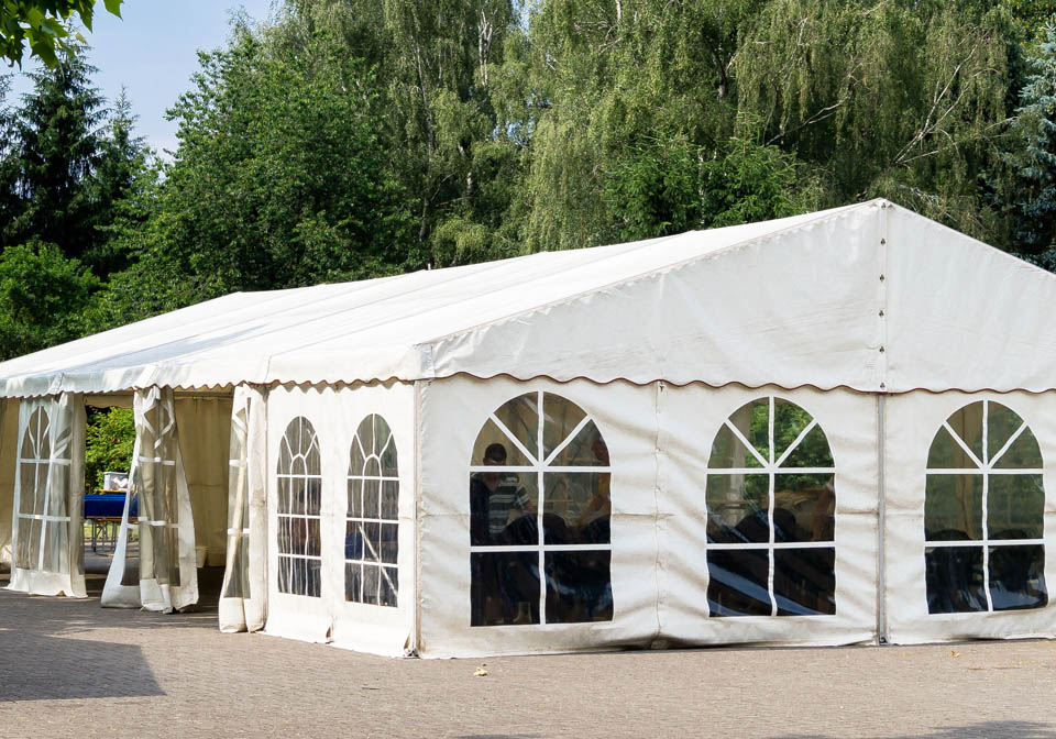 Marquee set up for an event