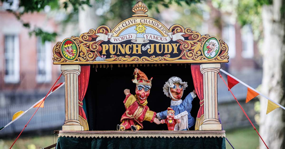 Punch and Judy Show in Preston, Lancashire